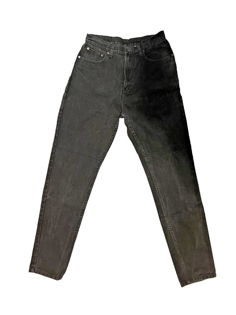 Vintage 90s Jordache Basic Denim High Waisted Black Jeans Size 13/14 Tapered Mom